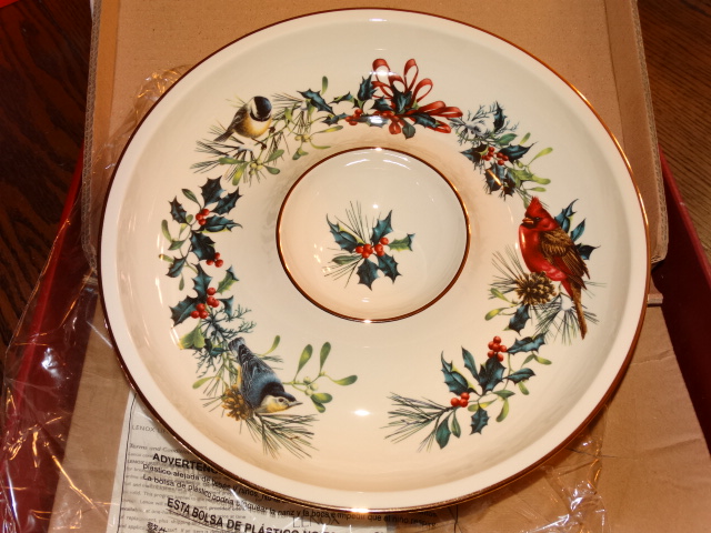 Lenox Chip and Dip Bowl NIB