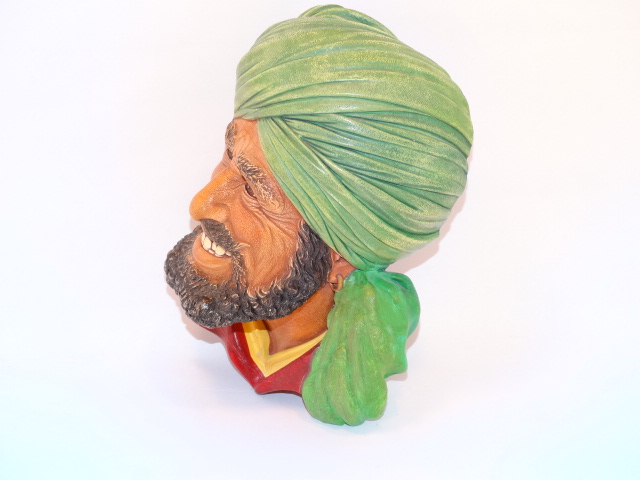 Image 1 of Bossons Punjabi Man Head Chalkware 1964