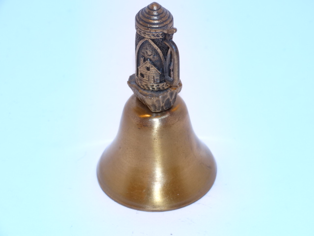 Image 1 of Lighthouse Beer Stein Bell Brass Small