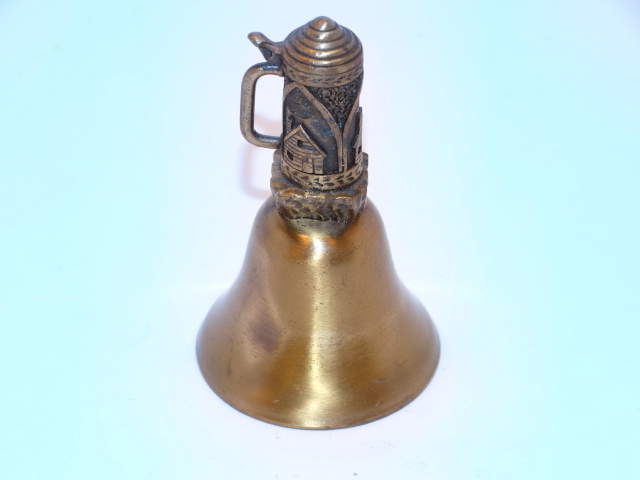 Image 2 of Lighthouse Beer Stein Bell Brass Small