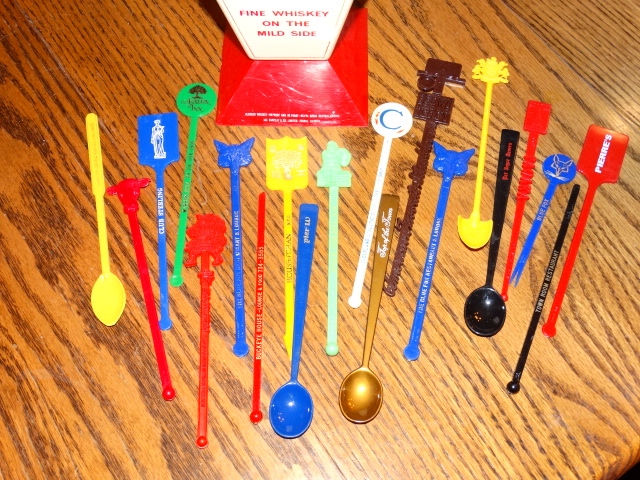 Image 1 of Swizzle Stick Holder Stand Swizzle Sticks Vintage Corby's