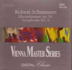 Robert Schumann Piano Concerto and Symphony 4 CD Pilz 1991 Import