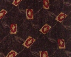 Robert Talbott Studio Mens Silk Necktie Tie Brown Print