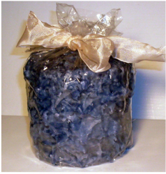 Frosted Pillar Cake Candle Baby Shower Blue Boy