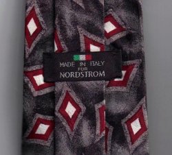 '.Nordstrom Mens Silk Tie Gray.'