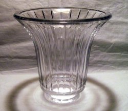 Glass Lamp Shade Clear Bell 2 1/8 inch Fitter 