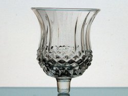 Home Interiors Peg Votive Candle Holder Diamond Cut Wide 1194