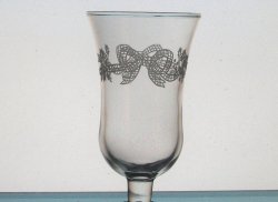 Home Interiors Peg Votive Candle Holder Embossed Bows and Holly 5145