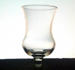 Home Interiors Peg Votive Candle Holder Flared Trumpet Classic Clear