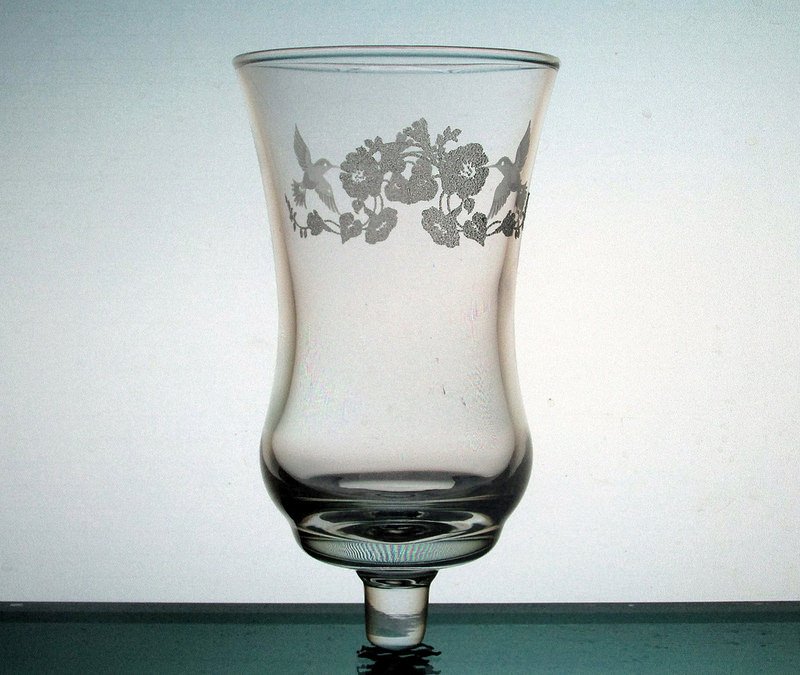 Home Interiors Peg Votive Candle Holder Embossed Hummingbird
