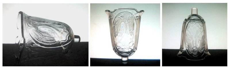 Home Interiors Peg Votive Candle Holder Angel Columns Clear Scalloped Heavy