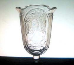 Home Interiors Peg Votive Candle Holder Angel Columns Scalloped Heavy