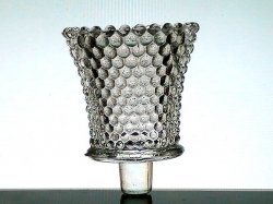 Home Interiors Peg Votive Candle Holder Hobnail Clear Vintage