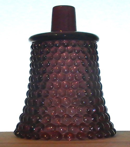 Home Interiors Peg Votive Holder Hobnail Dark Plum Purple RARE