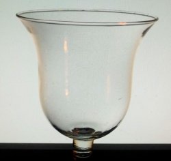Home Interiors Peg Votive Candle Holder Milano Clear Bell Shaped 11110-IS