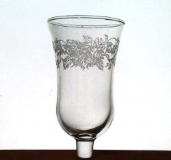 Home Interiors Peg Votive Candle Holder Embossed Peonies