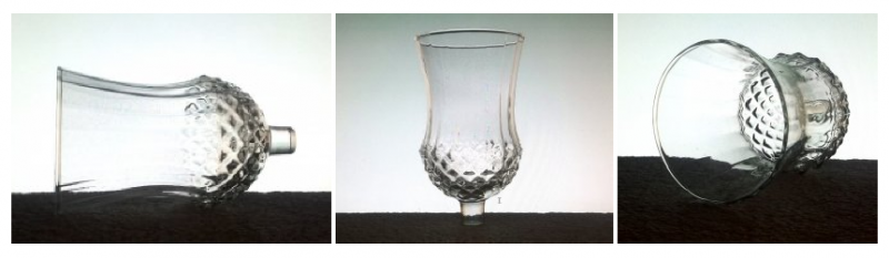 Home Interiors Peg Votive Candle Holder Clear Large Diamond Crystal