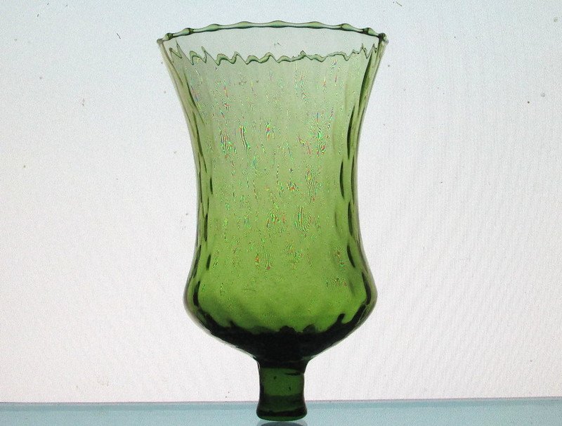 Home Interiors Peg Votive Candle Holder Flared Green Tudor ...