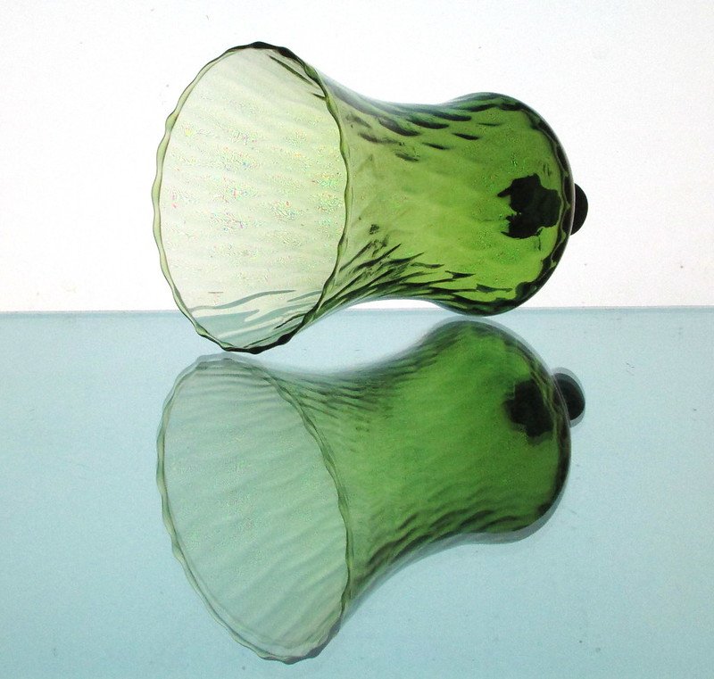 Image 1 of Home Interiors Peg Votive Candle Holder Flared Green Tudor Style OOS