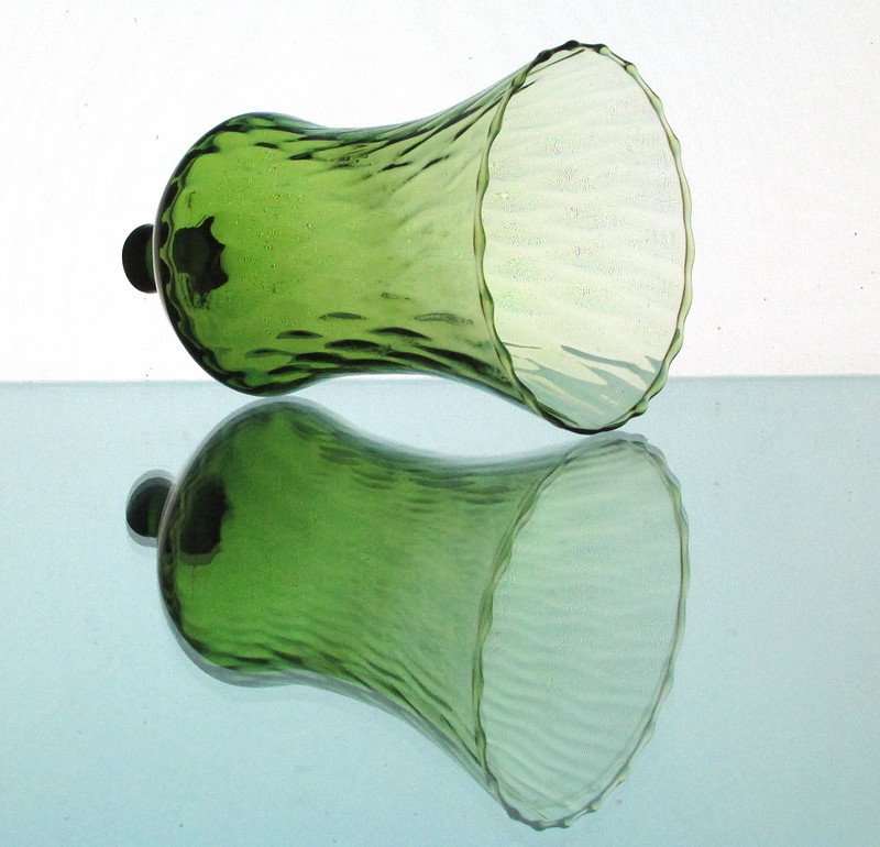 Image 2 of Home Interiors Peg Votive Candle Holder Flared Green Tudor Style OOS