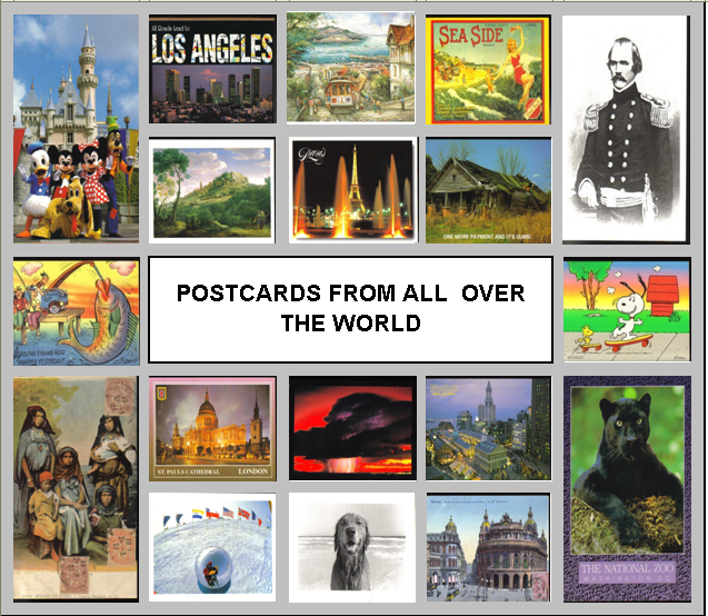 Postcards from all over the wo