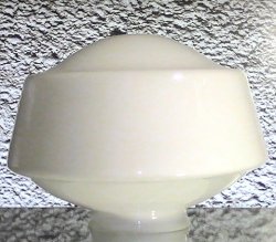 '.Glass Lamp Shade Schoolhouse.'