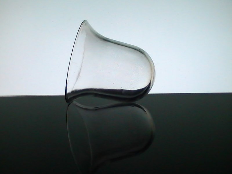 Hanging Candle Holder Bell Shape Hand Blown 5.25 x 5 inches OOS