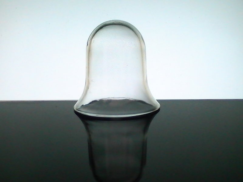 Hanging Candle Holder Bell Shape Hand Blown 5.25 x 5 inches OOS