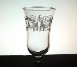 Home Interiors Peg Votive Candle Holder Country Church Embossed