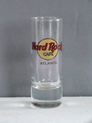 Hard Rock Cafe ATLANTA Collectible Tall Shot Glass Shooter 2 oz