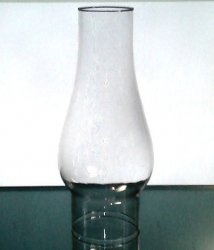 Hurricane Shade Bulbous Chimney 2 5/8 inch fitter x 8 5/8 inch x 2