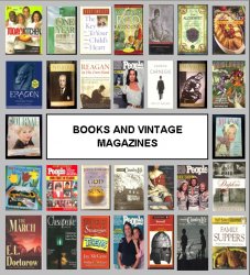 Books and Vintage Magazine Issues