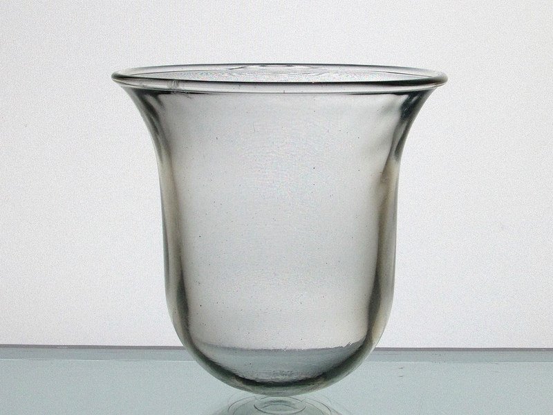 Hanging Candle Holder Thick Glass with Flared Rim 4 x 4 Heavy Weight HCH024 OOS