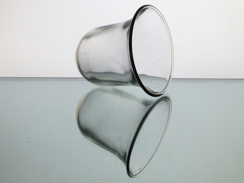 Hanging Candle Holder Thick Glass with Flared Rim 4 x 4 Heavy Weight HCH024 OOS