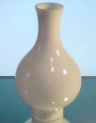 Hurricane Style Lamp Shade White Glass 3 inch fitter x 10