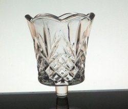 Home Interiors Cambridge Peg Votive Candle Holder Crystal 1138-BD