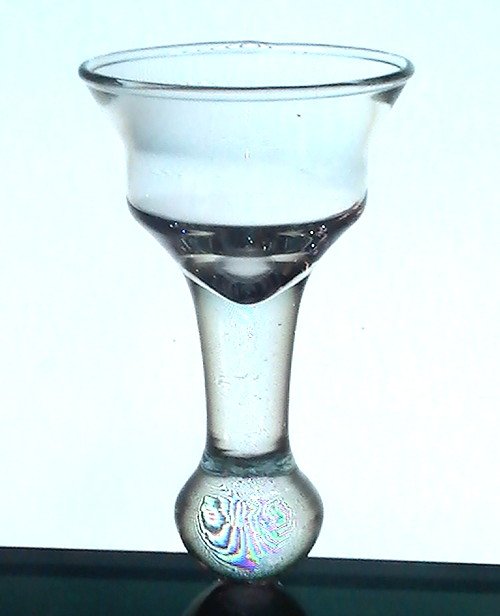 Hanging Candle Holder Heavy Crystal Teardrop 6 inches x 3 3/8 OOS