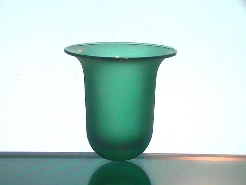 Hanging Candle Holder Green Glass 3.75 x 3.75 Replacement Holder OOS
