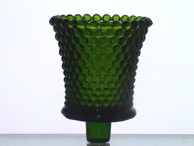 Home Interiors Peg Votive Candle Holder Dark Green Hobnail OOS