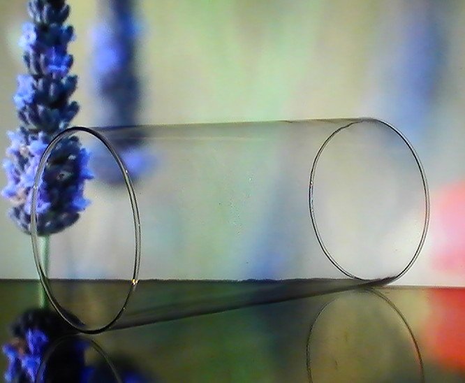 Hurricane Shade Sleeve cylinder 9.5 inches tall x 4 5/8 Wide Hand Blown OOS