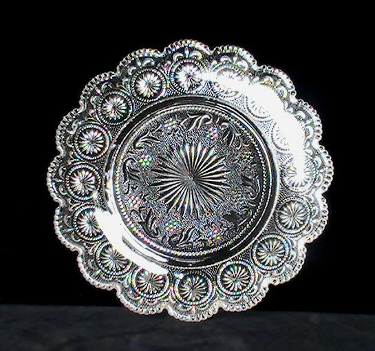 Vintage Plate Concord by Brockway Glass 10 inch Ornate and Elegant OOS