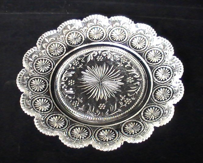 Vintage Plate Concord by Brockway Glass 10 inch Ornate and Elegant OOS