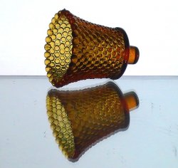 '.Peg Votive Hobnail Amber.'