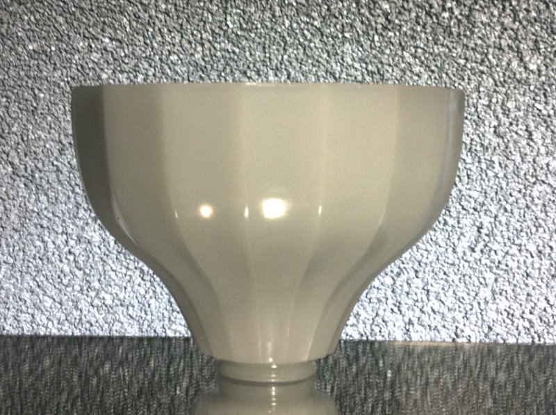 Milk Glass Lamp Shade White 2.25 inch fitter x 8.25 x 6 Early 1900's OOS