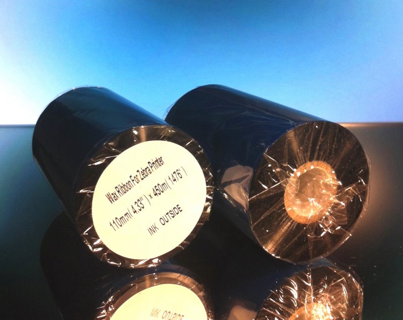 Thermal Ribbon for Zebra Printer 4.33 in x 1476 Ft 1 inch Core Wax Note: Listing is for ONE roll, not two.