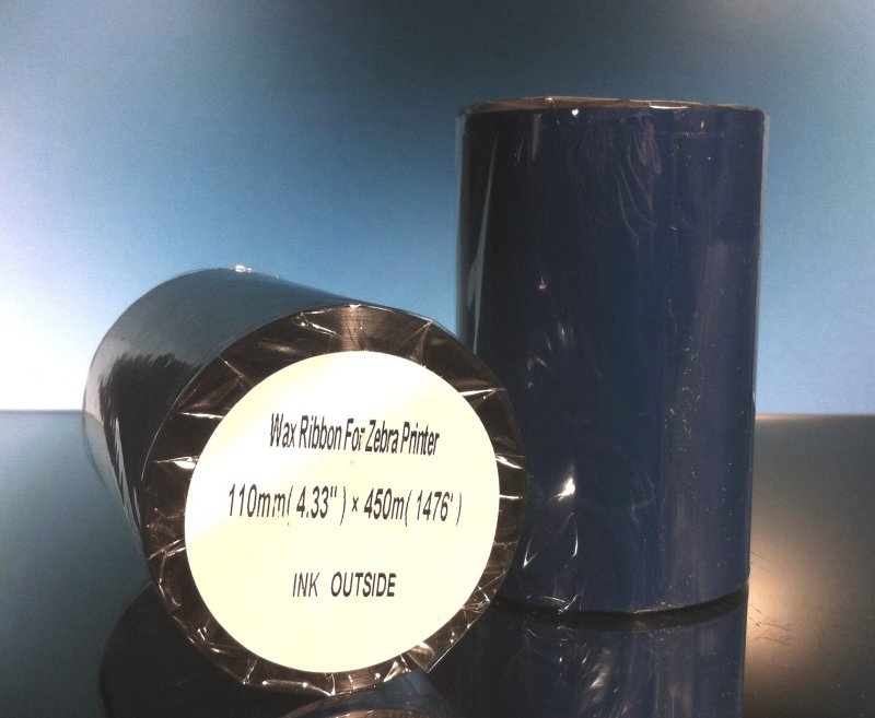 Thermal Ribbon for Zebra Printer 4.33 in x 1476 Ft 1 inch Core Wax Note: Listing is for ONE roll, not two.