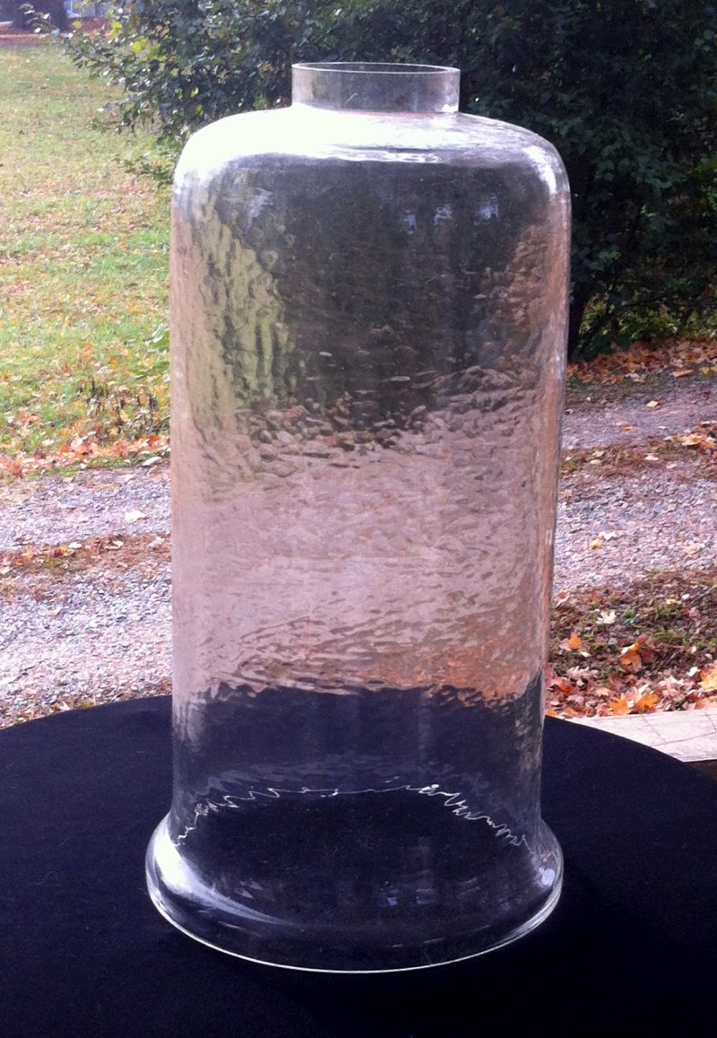 Hurricane Lamp Shade Blurry Glass XXL 2.5 in fitter x 13.25H x 7W OOS