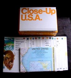 National Geographic Close-up USA Map Box Set 1986 16 Maps with Index