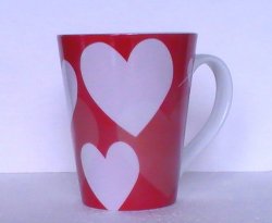 '.Coffee Mug Starbucks Hearts.'