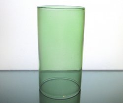 Hurricane Shade Sleeve Cylinder Green 7 1/8 x 4